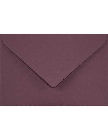 Farbige Briefumschläge Dunkelviolette DIN C7 (80 x 120 mm) 115 g/m² Sirio Color Vino nassklebend