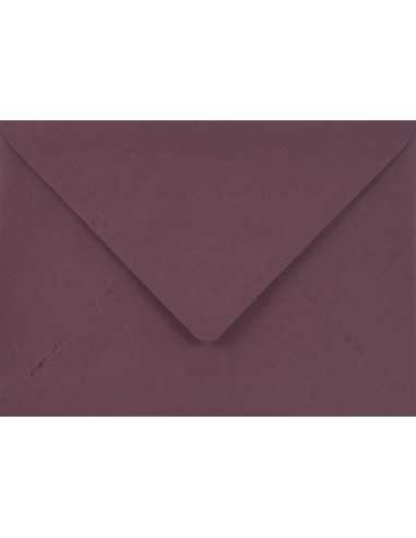 Farbige Briefumschläge Dunkelviolette DIN B6 (125 x 175 mm) 115 g/m² Sirio Color Vino nassklebend