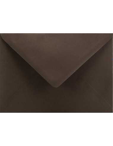 Farbige Briefumschläge Braun DIN B6 (125 x 175 mm) 115 g/m² Sirio Color Cacao nassklebend