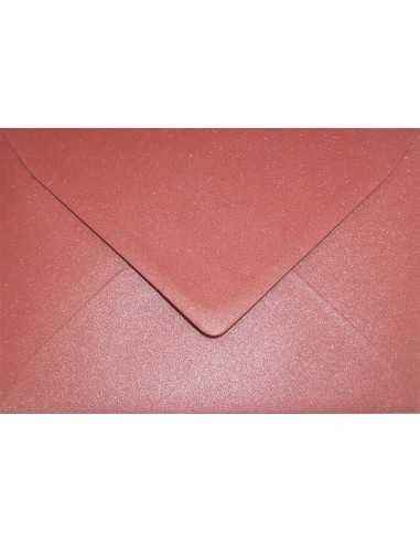 Briefumschläge Perlmutt-Rot DIN B6 (125 x 175 mm) 120 g/m² Aster Metallic Ruby nassklebend