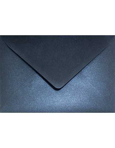 Briefumschläge Perlmutt-Marineblau DIN B6 (125 x 175 mm) 120 g/m² Aster Metallic Queens Blue nassklebend