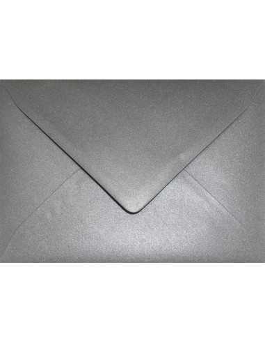 Briefumschläge Perlmutt-Grau DIN B6 (125 x 175 mm) 120 g/m² Aster Metallic Grey nassklebend