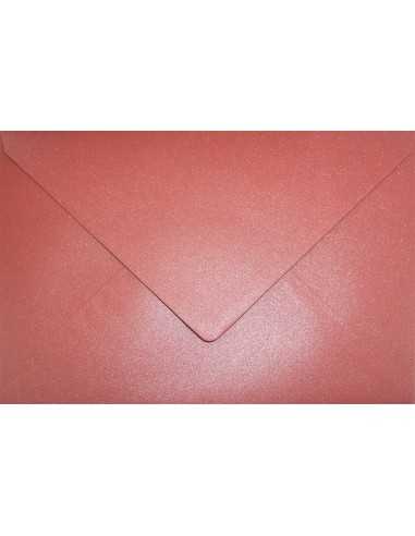 Briefumschläge Perlmutt-Rot DIN C5 (162 x 229 mm) 120 g/m² Aster Metallic Ruby nassklebend
