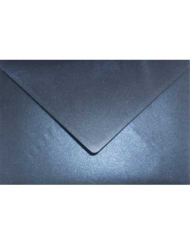 Briefumschläge Perlmutt-MarineblauDIN C5 (162 x 229 mm) 120 g/m² Aster Metallic Queens Blue nassklebend