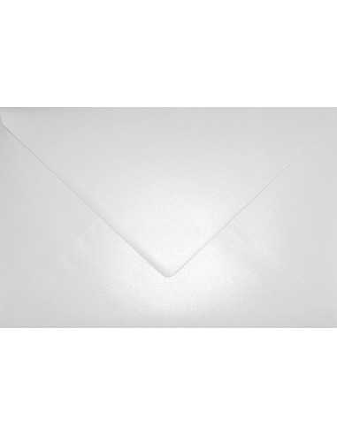 Briefumschläge Perlmutt-Weiß DIN C5 (162 x 229 mm) 120 g/m² Aster Metallic White nassklebend