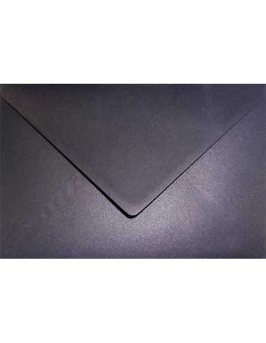 Briefumschläge Perlmutt-Schwarz mit Kupferteilchen DIN C5 (162 x 229 mm) 120 g/m² Aster Metallic Black Cooper nasskleben