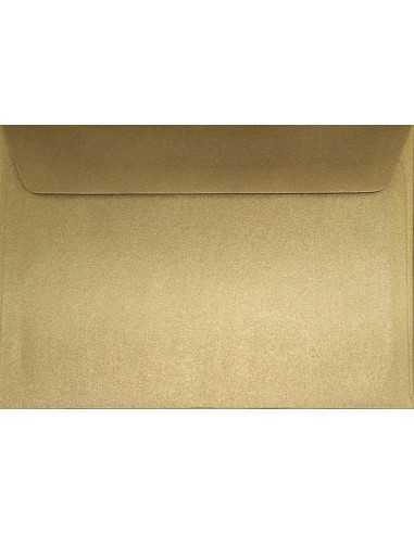 Briefumschläge Perlmutt-Gold DIN C6 (114 x 162 mm) 125 g/m² Sirio Pearl Gold nassklebend