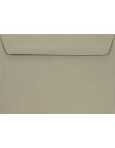 Farbige Briefumschläge Grau DIN C6 (114 x 162 mm) 90 g/m² Burano Pietra nassklebend