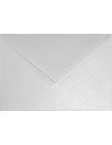 Briefumschläge Perlmutt-Weiß DIN C6 (114 x 162 mm) 110 g/m² Sirio Pearl Ice White nassklebend