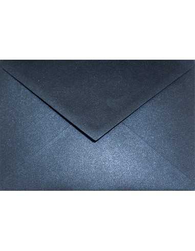 Briefumschläge Perlmutt-Marineblau DIN C6 (114 x 162 mm) 120 g/m² Aster Metallic Queens Blue nassklebend