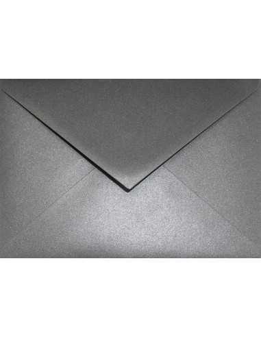 Farbige Briefumschläge Perlmutt-Grau DIN C6 (114 x 162 mm) 120 g/m² Aster Metallic Grey nassklebend