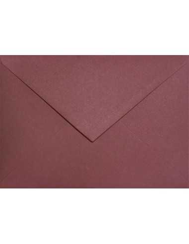 Ökologische Briefumschläge Bordeaux DIN C6 (114 x 162 mm) 120 g/m² Keaykolour Carmine nassklebend