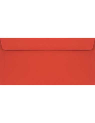 Farbige Briefumschläge Rot DIN lang (110 x 220 mm) 90 g/m² Burano Rosso Scarlatto haftklebend