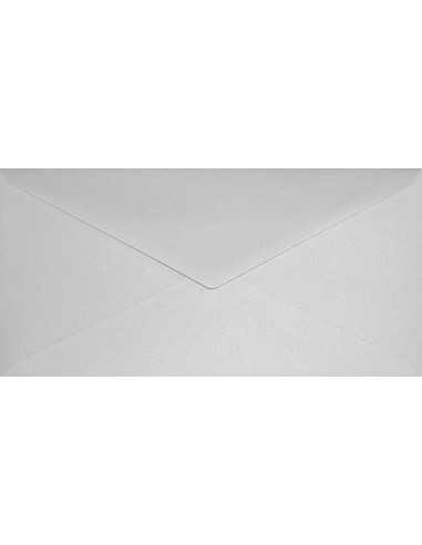 Briefumschläge Perlmutt-Weiß DIN lang (110 x 220 mm) 110 g/m²Sirio Pearl Merida White nassklebend