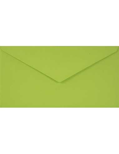 Farbige Briefumschläge Hellgrün DIN lang (110 x 220 mm) 115 g/m² Sirio Color Lime nassklebend