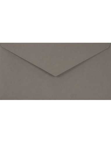 Farbige Briefumschläge Grau DIN lang (110 x 220 mm) 115 g/m² Sirio Color Pietra nassklebend