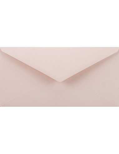 Farbige Briefumschläge Blassrosa DIN lang (110 x 220 mm) 115 g/m² Sirio Color Nude nassklebend