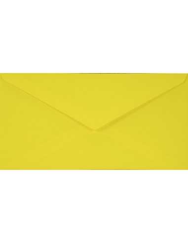 Farbige Briefumschläge Gelb DIN lang (110 x 220 mm) 115 g/m² Sirio Color Limone nassklebend