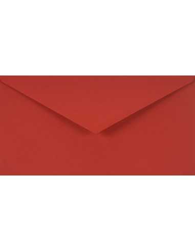 Farbige Briefumschläge Rot DIN lang (110 x 220 mm) 115 g/m² Sirio Color Lampone nassklebend