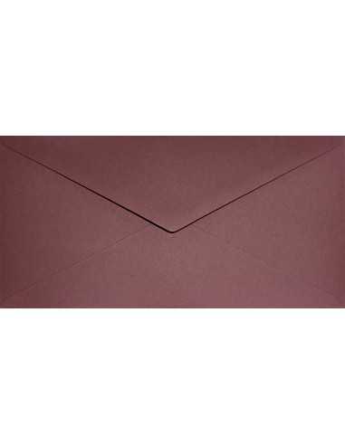 Ökologische Briefumschläge Bordeaux DIN lang (110 x 220 mm) 120 g/m² Keaykolour Carmine nassklebend