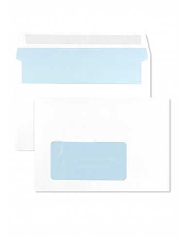 Versandtaschen Weiß mit Fenster links DIN C6 (114x162 mm) 90 g/m² selbstklebend - 1000 Stück