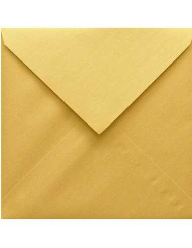 Briefumschläge Perlmutt-Gold quadratisch (170 x 170 mm) 120 g/m² Stardream Gold nassklebend
