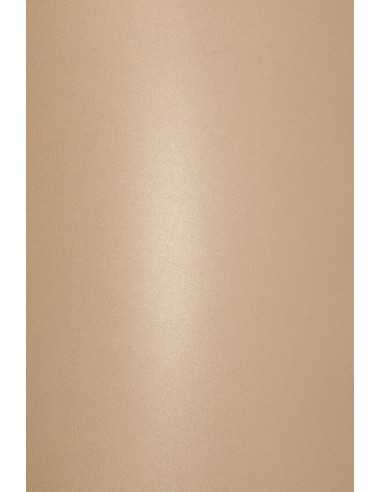 Bastelpapier Perlmutt-Puderrosa DIN A4 (210 x 297 mm) 120 g/m² Aster Metallic Nude Powder - 10 Stück