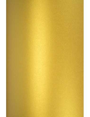 Bastelpapier Perlmutt-Gold DIN A4 (210 x 297 mm) 120 g/m² Aster Metallic Cherish - 10 Stück