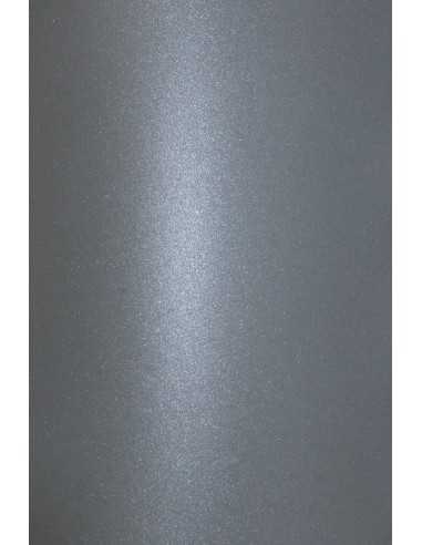 Bastelpapier Perlmutt-Grau DIN A4 (210 x 297 mm) 120 g/m² Aster Metallic Grey - 10 Stück