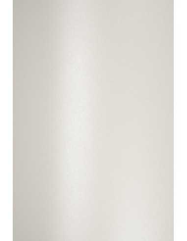 Bastelkarton Perlmutt-Weiß DIN A4 (210 x 297 mm) 300 g/m² Aster Metallic White - 10 Stück