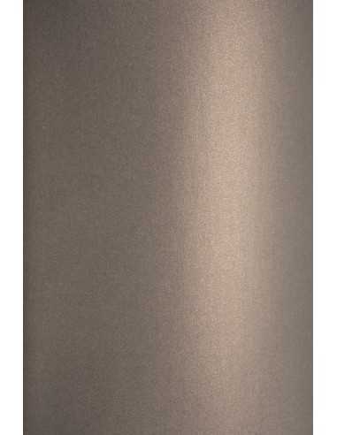 Bastelpapier Perlmutt-Grau DIN A4 (210 x 297 mm) 120 g/m² Curious Metallics Chestnut - 10 Stück
