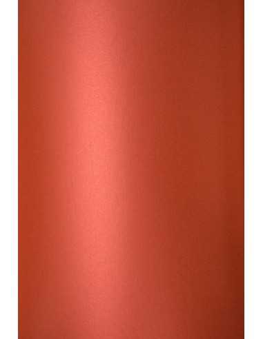 Bastelpapier Perlmutt-Rot DIN A4 (210 x 297 mm) 120 g/m² Curious Metallics Magma - 10 Stück