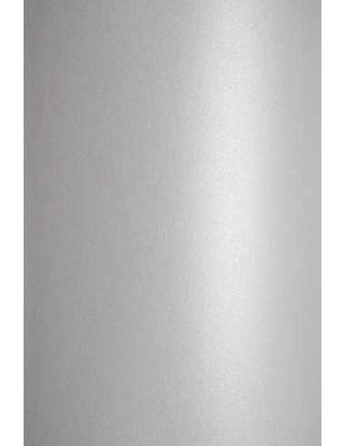 Bastelkarton Perlmutt-Silber DIN A4 (210 x 297 mm) 300 g/m² Curious Metallics White Silver - 10 Stück