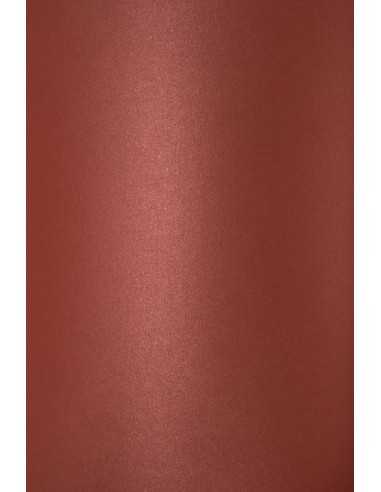Bastelkarton Perlmutt-Bordeaux DIN A4 (210 x 297 mm) 300 g/m² Curious Metallics - 10 Stück