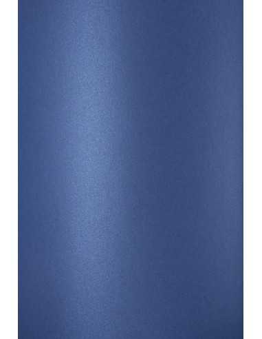 Bastelkarton Perlmutt-Dunkelblau DIN A4 (210 x 297 mm) 300 g/m² Curious Metallics Electric Blue - 10 Stück