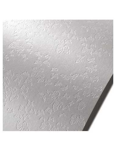 Bastelkarton Perlmutt-Weiß DIN A4 (210 x 297 mm) 220 g/m² Astrosilver Forfalle - 10 Stück