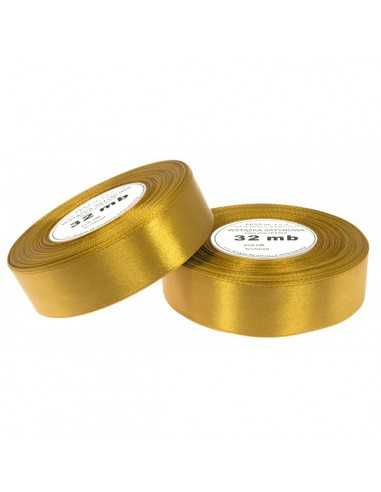 Satinbänder Gold 25 mm x 32 m WS8009