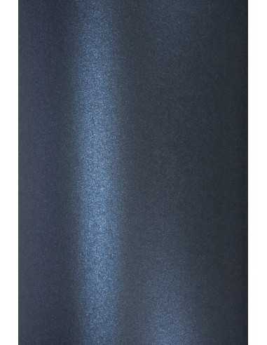Bastelkarton Perlmutt-Dunkelblau DIN A4 (210 x 297 mm) 250 g/m² Majestic Kings Blue - 10 Stück