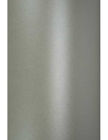 Bastelkarton Perlmutt-Silber DIN A4 (210 x 297 mm) 250 g/m² Majestic Moonlight Silver - 10 Stück