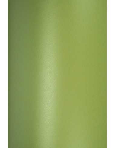 Bastelkarton Perlmutt-Hellgrün DIN A4 (210 x 297 mm) 250 g/m² Majestic Satin Lime - 10 Stück