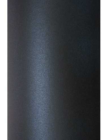 Bastelpapier Perlmutt-Dunkelblau DIN A4 (210 x 297 mm) 125 g/m² Sirio Pearl Shiny Blue - 10 Stück