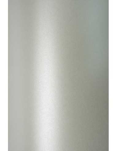 Bastelpapier Perlmutt-Silber DIN A4 (210 x 297 mm) 125 g/m² Sirio Pearl Platinum - 10 Stück
