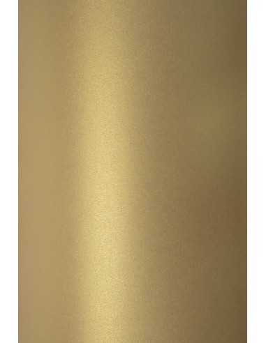 Bastelkarton Perlmutt-Altgold DIN A4 (210 x 297 mm) 230 g/m² Sirio Pearl Gold - 10 Stück