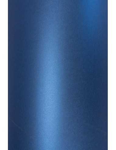 Bastelkarton Perlmutt-Marineblau DIN A4 (210 x 297 mm) 290 g/m² Cocktail Blue Moon - 10 Stück