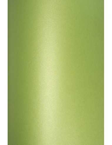 Bastelkarton Perlmutt-Grün DIN A4 (210 x 297 mm) 290 g/m² Cocktail Mojito - 10 Stück