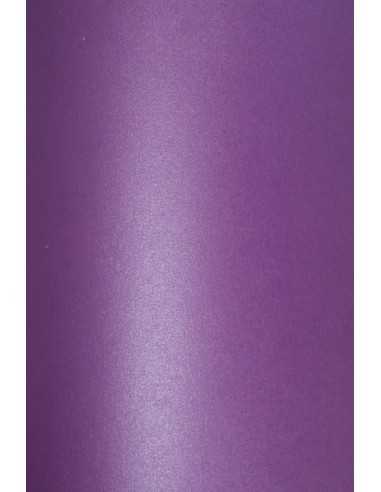 Bastelkarton Perlmutt-Violett DIN A4 (210 x 297 mm) 290 g/m² Cocktail Purple Rain - 10 Stück