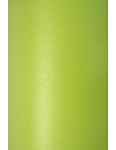 Bastelkarton Perlmutt-Grün DIN A4 (210 x 297 mm) 300 g/m² Sirio Pearl Bitter Green - 10 Stück
