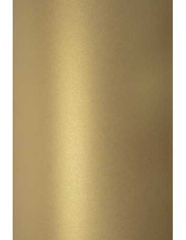 Bastelkarton Perlmutt-Altgold DIN A4 (210 x 297 mm) 300 g/m² Sirio Pearl Gold - 10 Stück