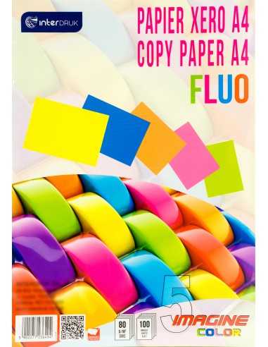 Bastelpapier-Set Neon DIN A4 (210 x 297 mm) 80 g/m² - 100 Stück