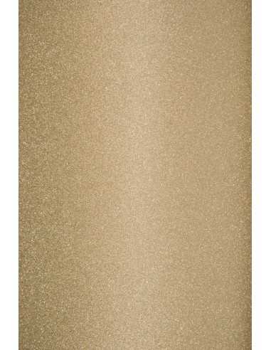 Selbstklebendes Glitterpapier Hellgold DIN A4 (210 x 297 mm) 150 g/m² - 10 Stück